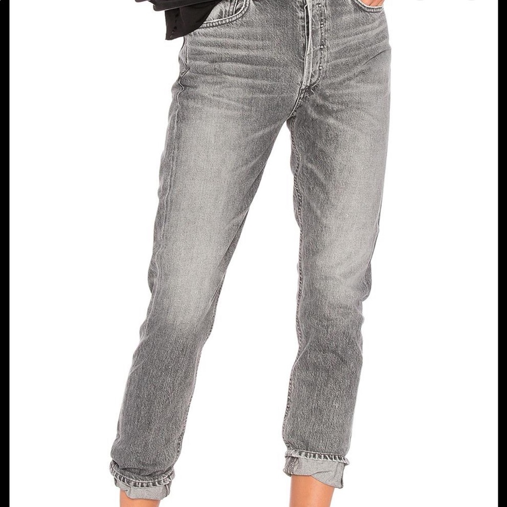 Agolde charcoal -straight leg jeans